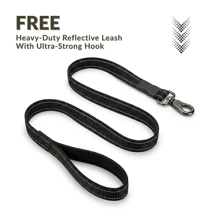 Premium Reflective No-Pull Dog Harness with Soft Mesh + FREE Heavy Duty Leash – Olive Green