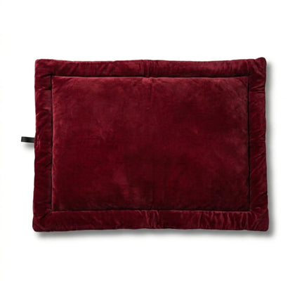 Premium Velvet Mat for Dogs & Cats with Soft Cushion and Anti Skid - Maroon