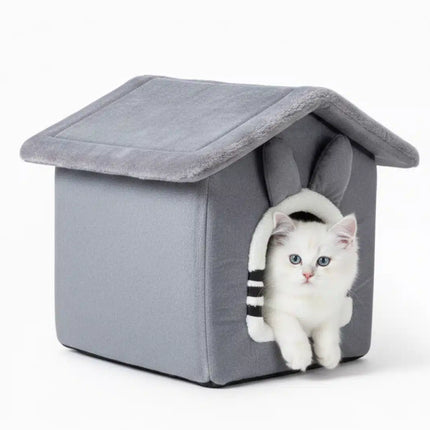 Cozy Comfort Cat House - Grey