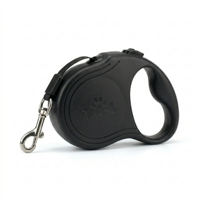 Retractable Leash with Easy Lock Control & Smooth Retraction - 10 Ft, Black