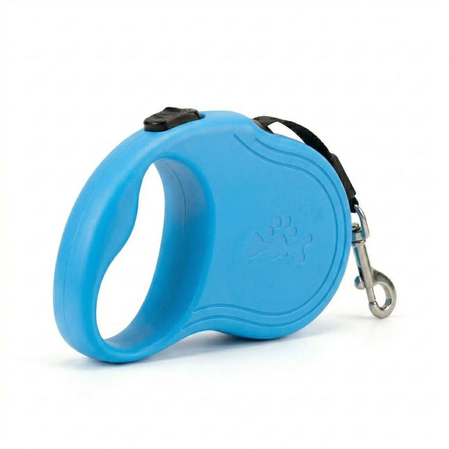 Retractable Leash with Easy Lock Control & Smooth Retraction - 10 Ft, Blue