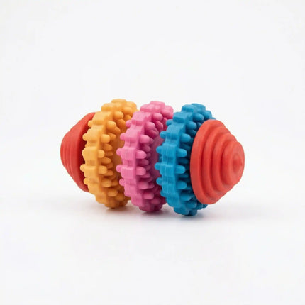 Dental Chew Toy for Dogs with Textured Rings & Gum Cleaning Design