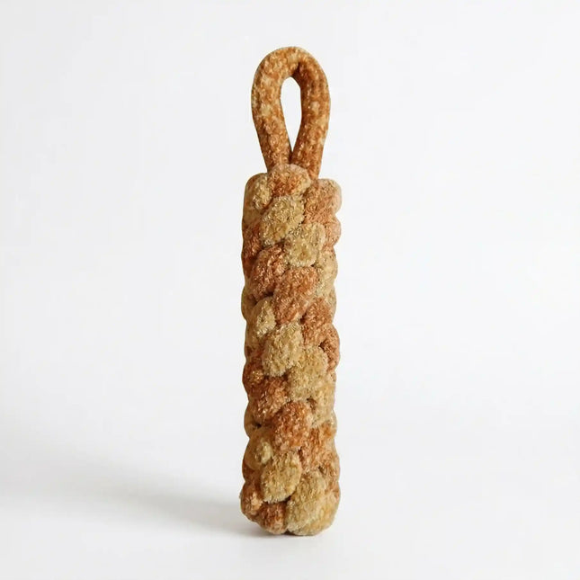 Rope Dummy Dog Toy for Training, Chew & Tug Play - Brown