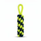 Rope Dummy Dog Toy with Loop Handle for Training, Chew & Tug Play - Green & Navy