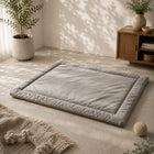 Premium Velvet Mat for Dogs & Cats with Soft Cushion and Anti Skid - Grey