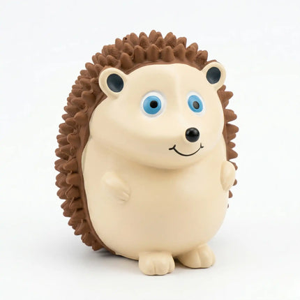 Squeaky Hedgehog Dog Toy with Textured bumps for Chew, Play & Dental Stimulation