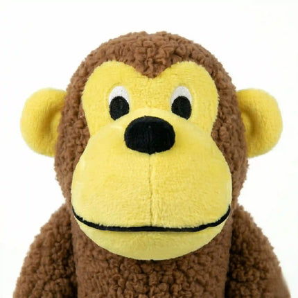 Soft Plush Monkey Dog Toy with Long Limbs for Tug, Chew & Interactive Play