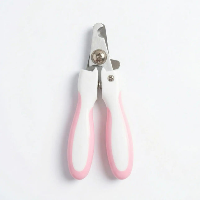 Pet Nail Clipper with Safety Guard & Anti-Slip Grip for Dogs & Cats Grooming - Pink