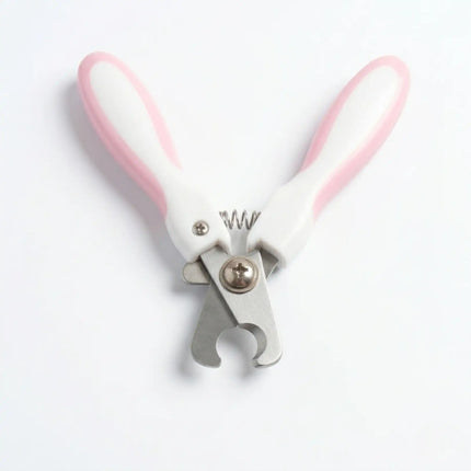 Pet Nail Clipper with Safety Guard & Anti-Slip Grip for Dogs & Cats Grooming - Pink