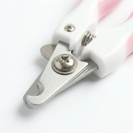 Pet Nail Clipper with Safety Guard & Anti-Slip Grip for Dogs & Cats Grooming - Pink