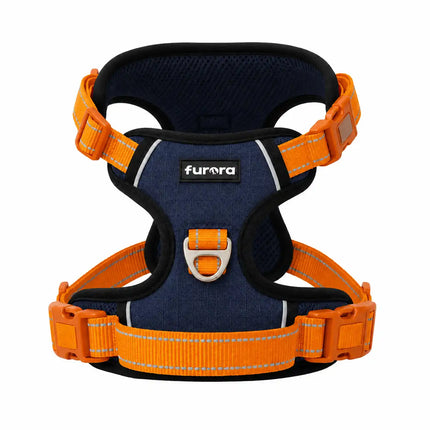 Premium Reflective No-Pull Dog Harness with Soft Mesh + FREE Heavy Duty Leash – Navy Blue