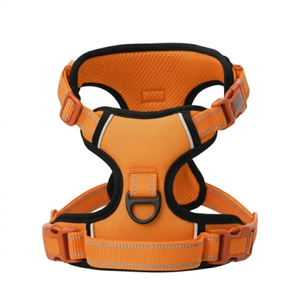 Premium Reflective No-Pull Dog Harness with Soft Breathable Mesh & Easy Adjustable Straps – Orange
