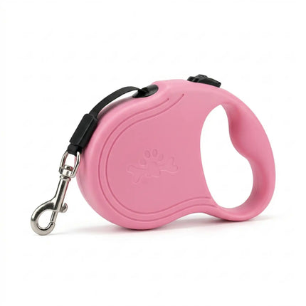Retractable Leash with Easy Lock Control & Smooth Retraction - 10 Ft, Pink