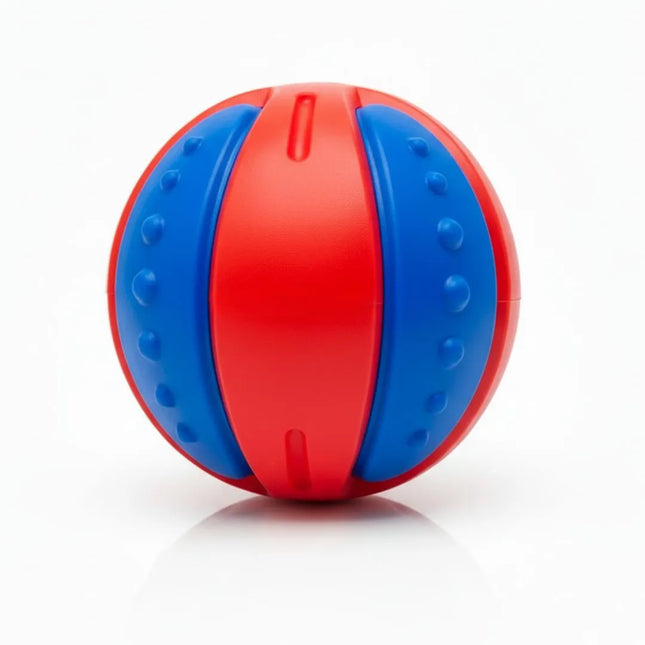 Durable TPR Pet Play Ball - Red and Blue