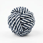 Rope Ball Dog Toy for Chew, Tug & Dental Play - Black & White