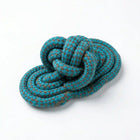 Rope Slipper Dog Toy for Chew, Tug & Dental Play - Teal Blue & Grey