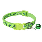 Stylish Neon Green Bone Printed Puppy/Cat Collar