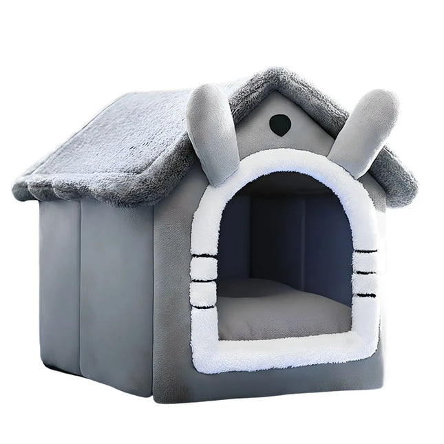 Cozy Comfort Cat House - Grey - Small