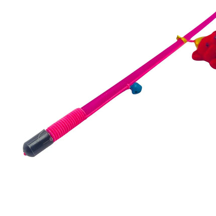 Interactive Cat Fun Wand Toy with Teddy/Dog Lure with Ribbons