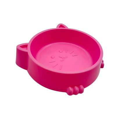 Cat-Shaped Feeding Bowl Pink