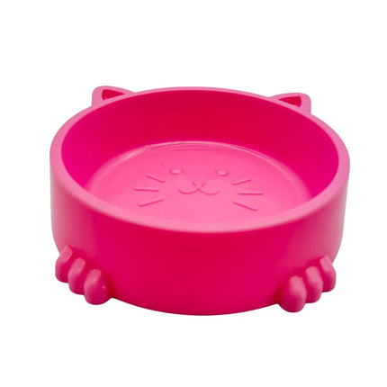 Cat-Shaped Feeding Bowl Pink