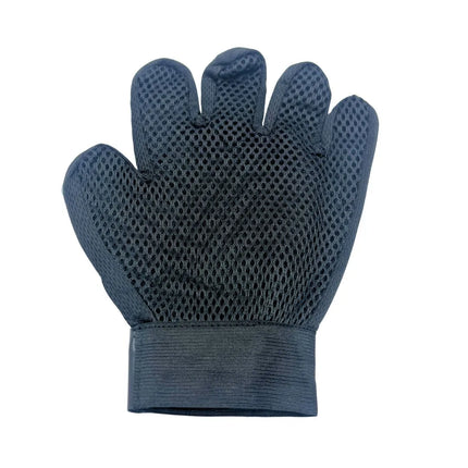 Pet Grooming Glove for Deshedding, Bathing, and Massage - light blue