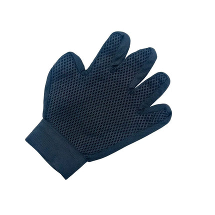 Pet Grooming Glove for Deshedding, Bathing, and Massage - light blue