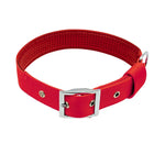 Padded Nylon Dog Collar - Red