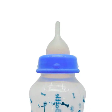Pet Feeding Bottle Starter Kit for Kitten & Puppy - Blue
