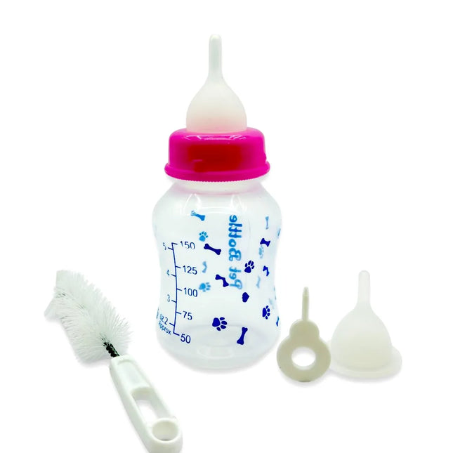 Pet Feeding Bottle Starter Kit for Kitten & Puppy - Pink