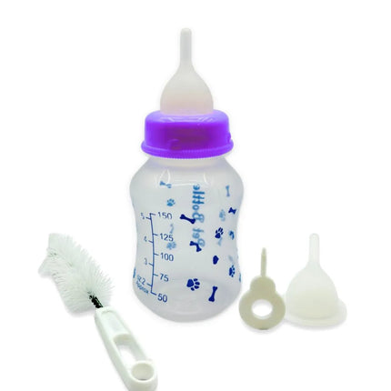 Pet Feeding Bottle Starter Kit for Kitten & Puppy - Purple