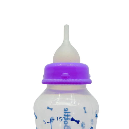 Pet Feeding Bottle Starter Kit for Kitten & Puppy - Purple