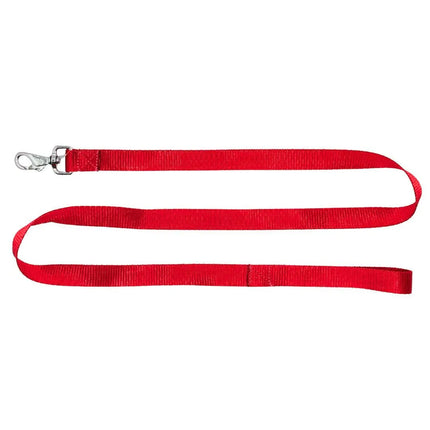 Heavy-Duty Flat Dog Leash for Small to Large Dogs - Red