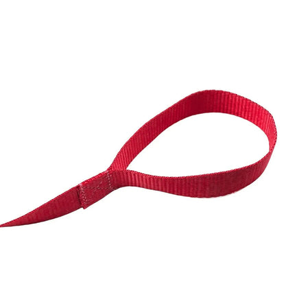 Heavy-Duty Flat Dog Leash for Small to Large Dogs - Red