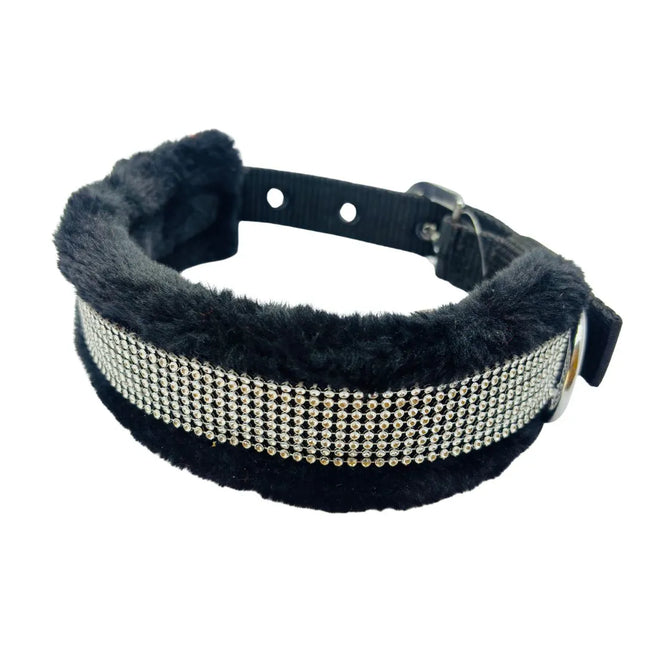 Fancy Fur Collar for Dogs - Black