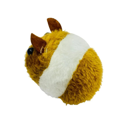 Fun Vibrating Mouse Cat Toy with Pull String - Brown