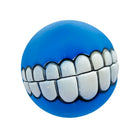 Mouth Design Squeaky Ball Dog Toy - Blue