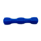 Blue Squeaky Dumbbell Dog Toy  
