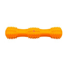 Orange Squeaky Dumbbell Dog Toy  