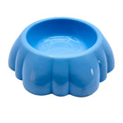 Fancy Design Blue Plastic Pet Feeding Bowl 
