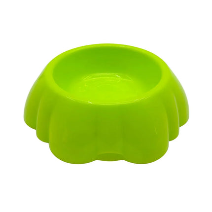 Fancy Design Green Plastic Pet Feeding Bowl 