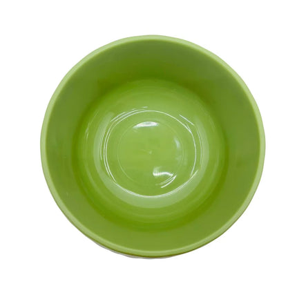 Pet Feeding Bowl Quilted Texture Green