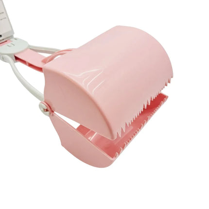 Long-Handled Foldable Poop Scooper - Pink