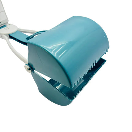Long-Handled Foldable Poop Scooper - Turquoise