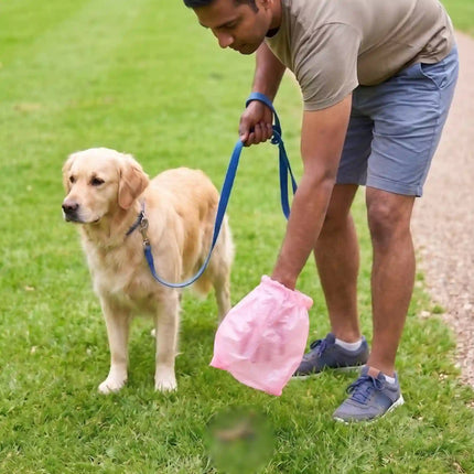 Biodegradable Poop Bags Roll Pack for Easy Pick Up for Dogs & Cats - Multicolor (4 Rolls)