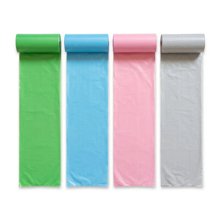 Biodegradable Poop Bags Roll Pack for Easy Pick Up for Dogs & Cats - Multicolor (4 Rolls)