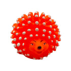Spiky Orange Squeaky Porcupine Dog Toy