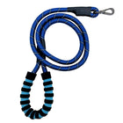 Reflective Blue Rope Dog Leash with Comfort Handle