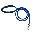 Blue Rope Dog Leash with Padded Handle - 10 mm