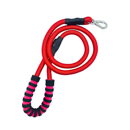 Red Rope Dog Leash with Padded Handle - 18 mm